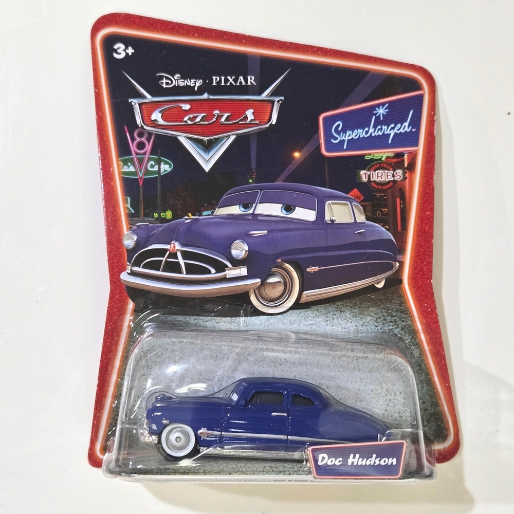 Disney Pixar Cars Supercharged Doc Hudson 1:55 Diecast Toy Car New In Box